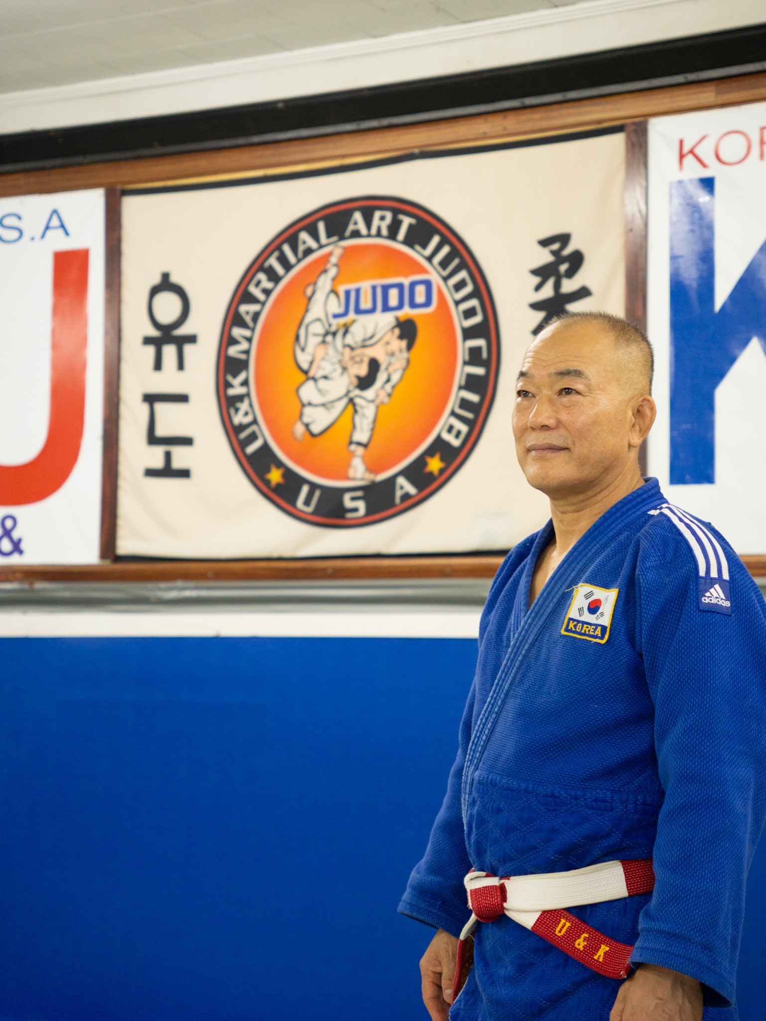 Master James Kang in traditional judo gi